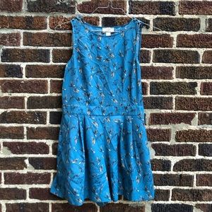 LOFT pleated romper with floral pattern